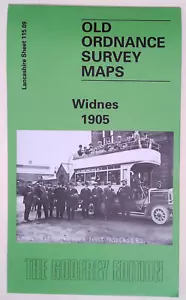 Godfrey Edition Old Ordnance Survey MAP of WIDNES 1905 Lancs Sheet 115.09 NEW - Picture 1 of 5