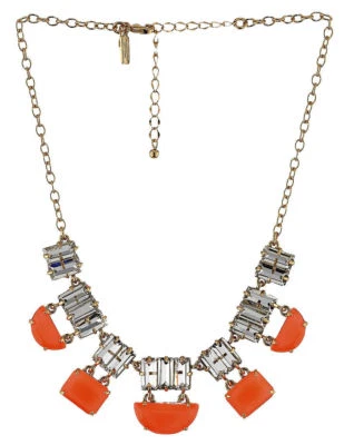 Kate Spade New York Varadero Tile NEON Orange Necklace collar NWT  - Image 1 of 4