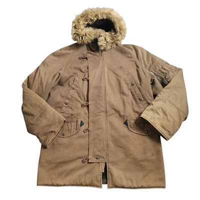 Alpha Industries Jacket Mens L Parka N-3B Sherpa Lined Fur Hood Military Extreme - Image 1 of 4