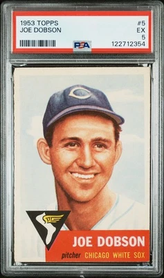 1953 TOPPS #5 JOE DOBSON PSA 5 - Image 1 of 2