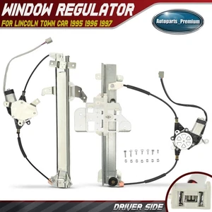 2Pcs Left Driver Window Regulator & Motor Assy for Lincoln Town Car 1995-1997 - Picture 1 of 12