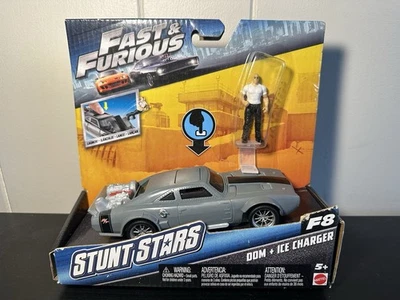 Fast and Furious Stunt Stars Dom Ice Charger Mattel F8 New In Box *Rare - NIP - Image 1 of 4