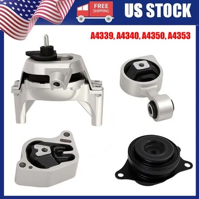 4X Engine Transmission Mount And Motor Kit Fit Nissan Altima 2.5L Auto CVT 07-12 - Image 1 of 4