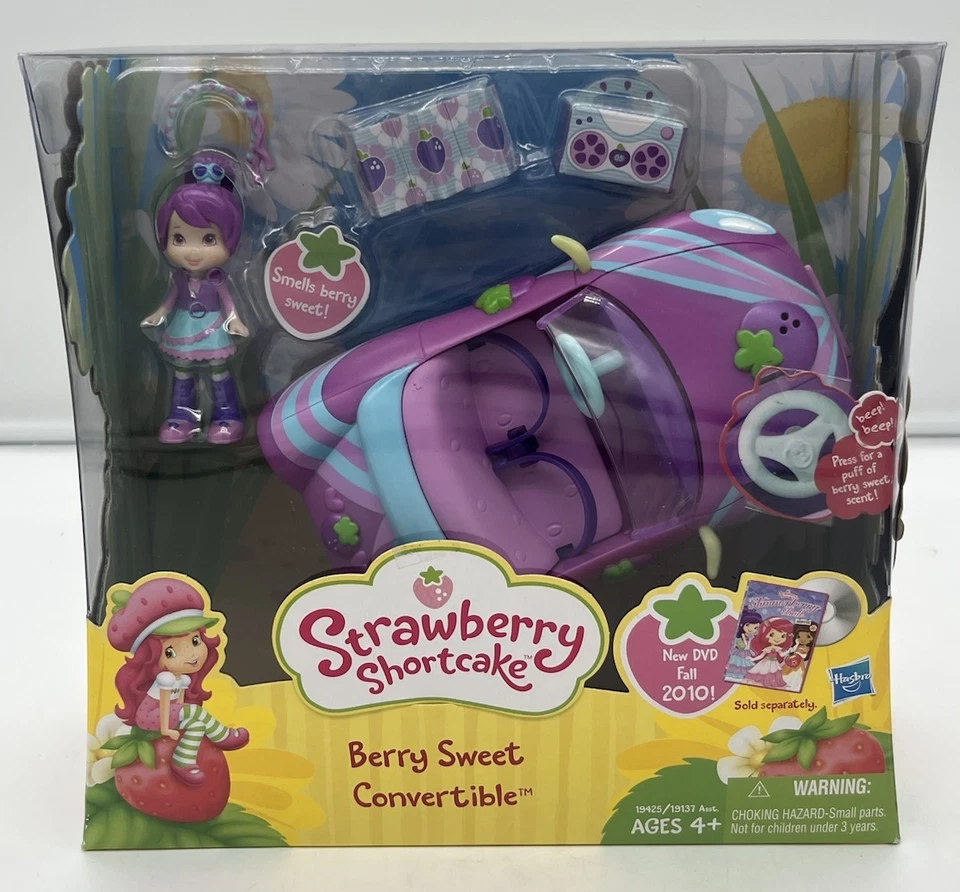NOVO Morango Shortcake Berry Sweet Conversível 2009 Hasbro Boneca de Brinquedo - Imagem 1 de 4