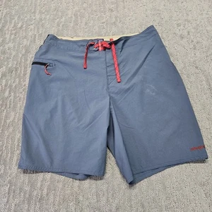 Patagonia Board Shorts Mens 34 Grayish Blue Stretch Planing Swim Beach 86611 - Picture 1 of 11