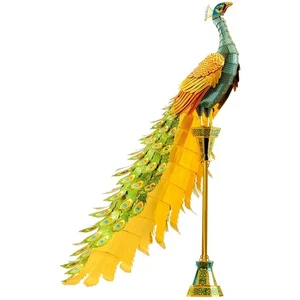 Fascinaciones Metal Tierra Pavo Real Corte Láser Desmontado Color 3D Metal Modelo Kit - Imagen 1 de 4