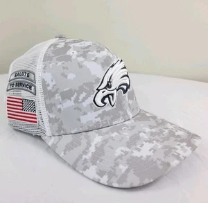 Philadelphia Eagles 2024 Salute To Service New ERA 9SEVENTY Arctic Camo Hat - Bild 1 von 13