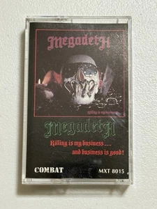 MEGADETH Killing Is My Business And Business Is Good Cassette Tape 1985 Original - Picture 1 of 4