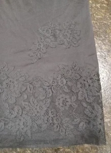 De Colección Van Raalte Todo Nylon Negro Suavette Medio Deslizamiento Ver A Través Detalle de Encaje Talla S EE. UU. - Imagen 1 de 5