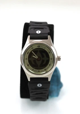 Relic Big Tic Orologio Donna Argento Acciaio Inox St Wr Batt Gomma Nera Verde - Immagine 1 di 4