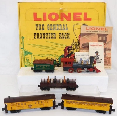 Lionel 1800 General Frontier Gift Pack BOXED SET w/ htf booklet CLEAN runs 1959 - Image 1 of 4