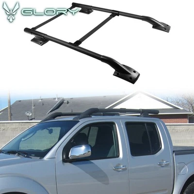 Fits 05-22 Nissan Frontier Roof Rack Rail Cross Bar Kit OE Style Black Foto 1 de 4