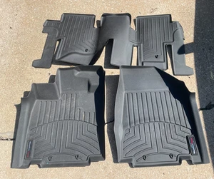 WeatherTech Floor Mats 1 2 Row 2013-2020 Nissan Pathfinder Infiniti JX35 QX60 - Picture 1 of 6