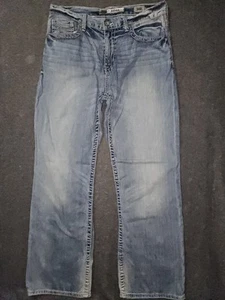 BKE Tyler Bootcut Jeans Men's 34x31 (True) Mid Rise Blue Embroidered Preppy - Bild 1 von 9