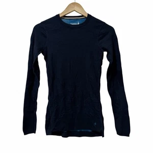 Smartwool Womens Intraknit 200 Wool Blend Base Layer Top Size XS Blue Gorpcore - Picture 1 of 10