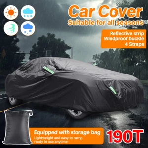 Full Car Cover Waterproof Anti-UV Rain Snow All Weather Protection Anti Scratch - Picture 1 of 12