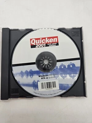 Vintage Quicken 2001 New User Edition Software Disc ONLY NO KEY - Image 1 of 2