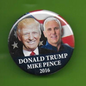 2016 .. 2 1/2 Zoll Pin .... Donald Trump ... Mike Pence 2016 - Bild 1 von 2