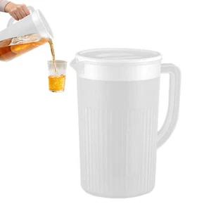 Large Pitcher With Lid 2.7L Beverage Pitchers Ice Tea Maker Fridge Water - Picture 1 of 12