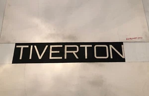 Devon Tiverton 212 Area Vintage Linen Bus Blind 1960’s 31"- Tiverton - Picture 1 of 6