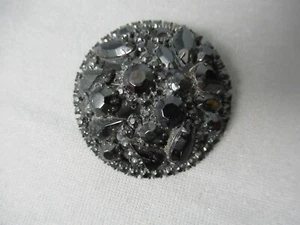 Broche vintage alfiler de luto - gemas negro azabache en formas y tamaños Ass't - 49 124 - Imagen 1 de 5