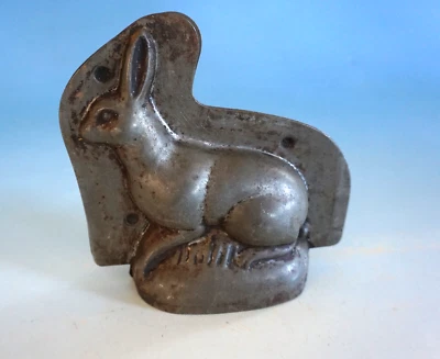 Vintage Antik Backform  Ostern Form Hase Osterhase Blech alt um 1920 (F025-394) - Bild 1 von 3
