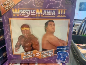 Funko WWE Wrestlemania 3 III T-shirt XL Hulk Hogan Andre the Giant Display Ring - Picture 1 of 5