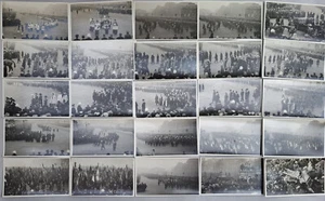 25 PHOTOS ORIGINALES DES FUNERAILLES D'ALBERT IER ROI DES BELGES 22 FEVRIER 1934 - Foto 1 di 6