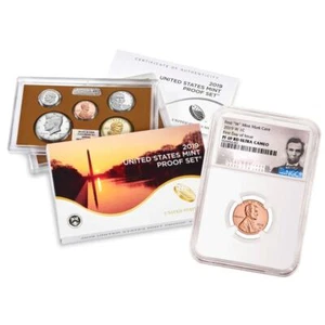 2019-S U.S. Proof Coin Set NGC FDI + 2019-W Lincoln Cent PF69UC RD FDI - Picture 1 of 6