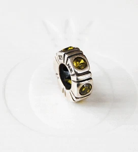 Genuine Pandora Green Trinity or Northern Lights Spacer - 790368GCZ - retired - Picture 1 of 1