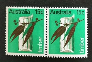 AUSTRALIA. Decimal stamps Pair of 15 cents 1969 Timber MNH - Bild 1 von 3