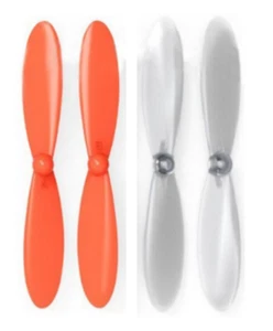 Hubsan X4 H107D Orange Clear Propeller Blades Props Propellers Transparent - Picture 1 of 1