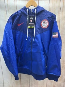Nike Team USA Windrunner Woven Hooded Jacket CK5813-455 Men Size Small - Picture 1 of 9