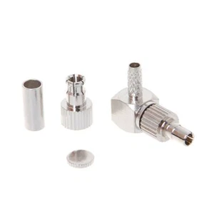 2 In 1 TS9/CRC9 Male Right Angle RF Connector Coaxial Adapter For RG174/178/316 - Zdjęcie 1 z 8