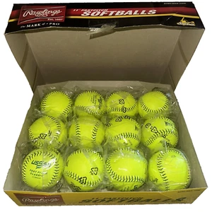 1 Dozen (12) Rawlings R11RYSA Official RIF 10 ASA League 11" Fastpitch Softball - Picture 1 of 5