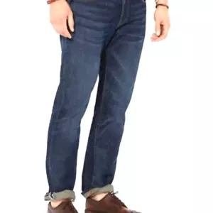 Pantalones de mezclilla Polo Ralph Lauren para hombre 52Bx30 azul Big Hampton calce relajado nuevos con etiquetas - Imagen 1 de 6