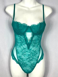 Victoria's Secret Capri Sea XS Very Sexy Wicked Unlined Balconette Teddy Green - Picture 1 of 5