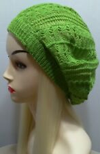  Green Women Lady girl thin Fashion Beret Beanie CROCHET French Artist CAP HAT