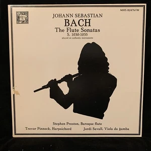 BACH Flute Sonatas - PRESTON & PINNOCK & SAVALL - MHS ST 2LP 140g NM - Picture 1 of 8