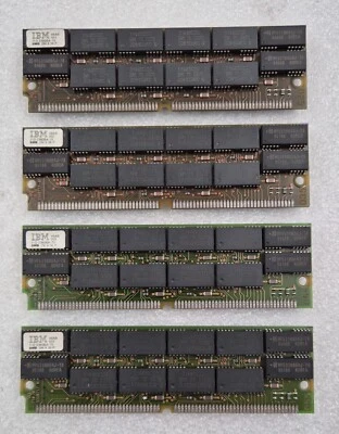 [LOT 4 PCS] IBM 11D2360BA-70 72PIN 2MX36 8MB MEMORY RAM SIMM - Image 1 of 4