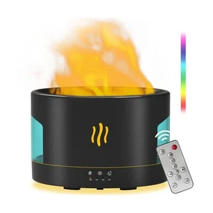 4-in-1 Colorful Flame Aroma Essential Oil Diffuser, 450ML Air Humidifier for ... - Picture 1 of 7