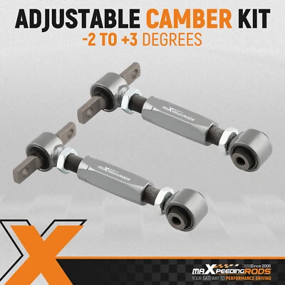 2x Adjustable Rear Camber Arm Kit For 88-00 Honda Civic 97-01 CR-V Acura Integra - Image 1 of 4