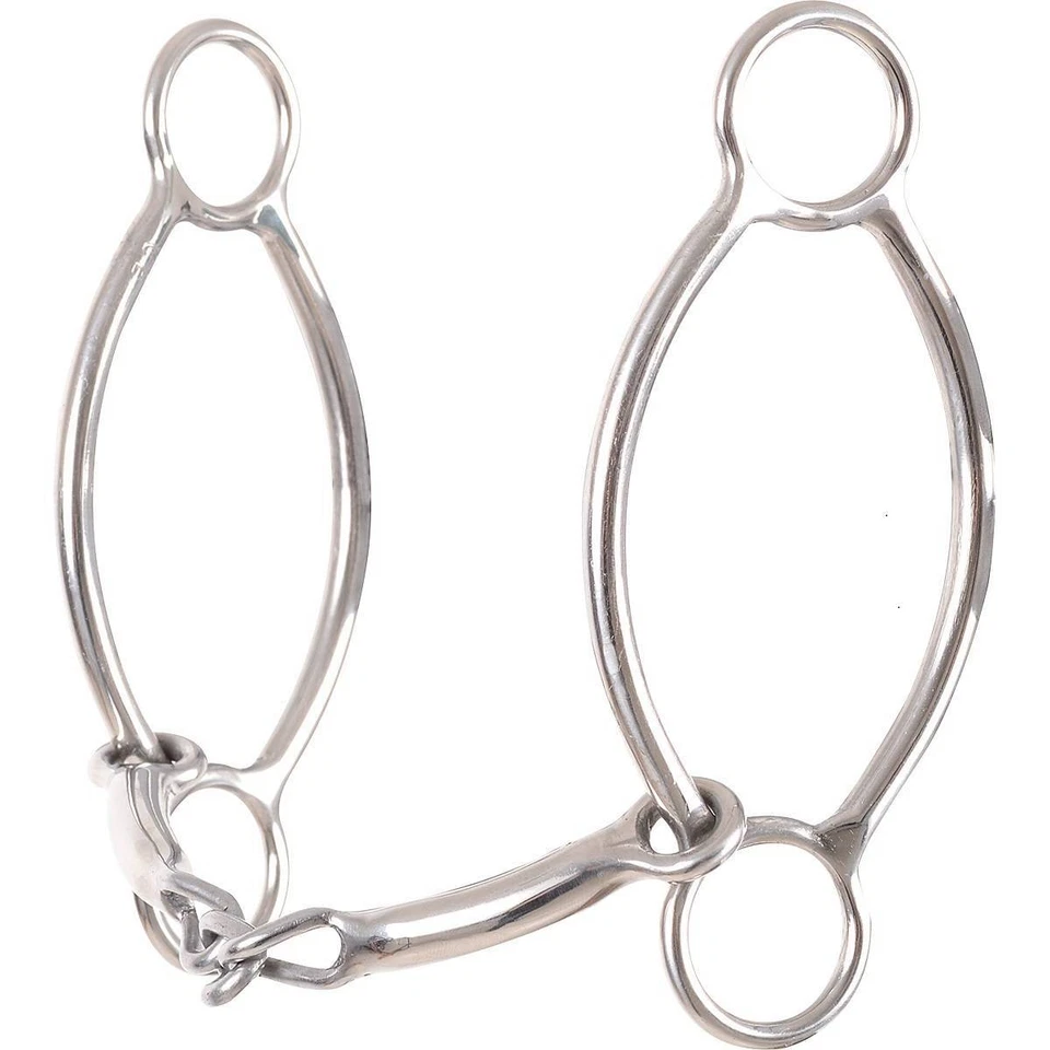 Classic Equine Bit Simplicity II Chain Snaffle Barrel Gag Gtsiibit31