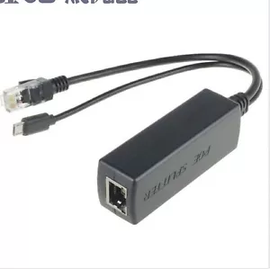 Splitter di rete attivo PoE 24 V/48 V a 12 V/5 V alimentazione over Ethernet top B2AM - Foto 1 di 10