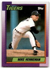 1990 Topps #177 Mike Henneman NM Near Mint Tigers ID:43465