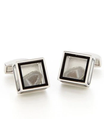 Gemelos de lujo Tateossian Pandora's Box Geodita y esmalte ¡Nuevos en caja 50% de descuento! Foto 1 de 3