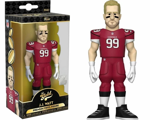 J.J. WATT Funko Gold 5" Premium Vinyl Figure ARIZONA CARDINALS Cover