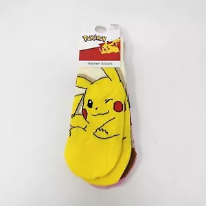 Primark Pokemon Pikachu Socks Set US6-10 New Jugglypuff White Yellow Pink - Picture 1 of 4