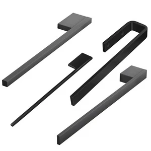 Handtuchhalter Handtuchreling Handtuchstange Handtuchhaken schwarz SOTECH - Bild 1 von 13