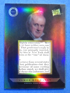 2024 Pieces Of The Past 1800s Kaleidoscope Edition James Buchanan Relic Card 130 - Picture 1 of 2